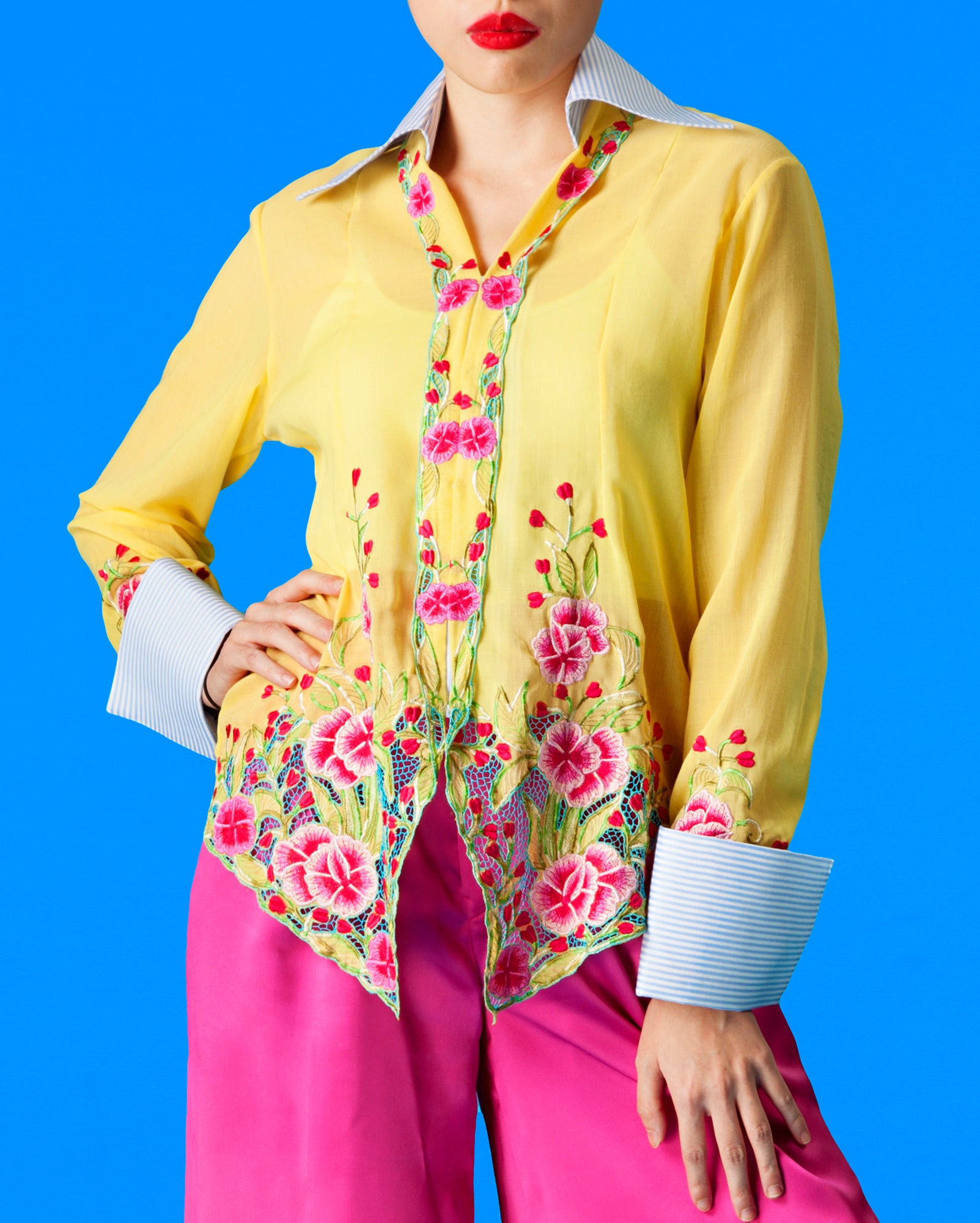 Upcycled Kebaya Shirt