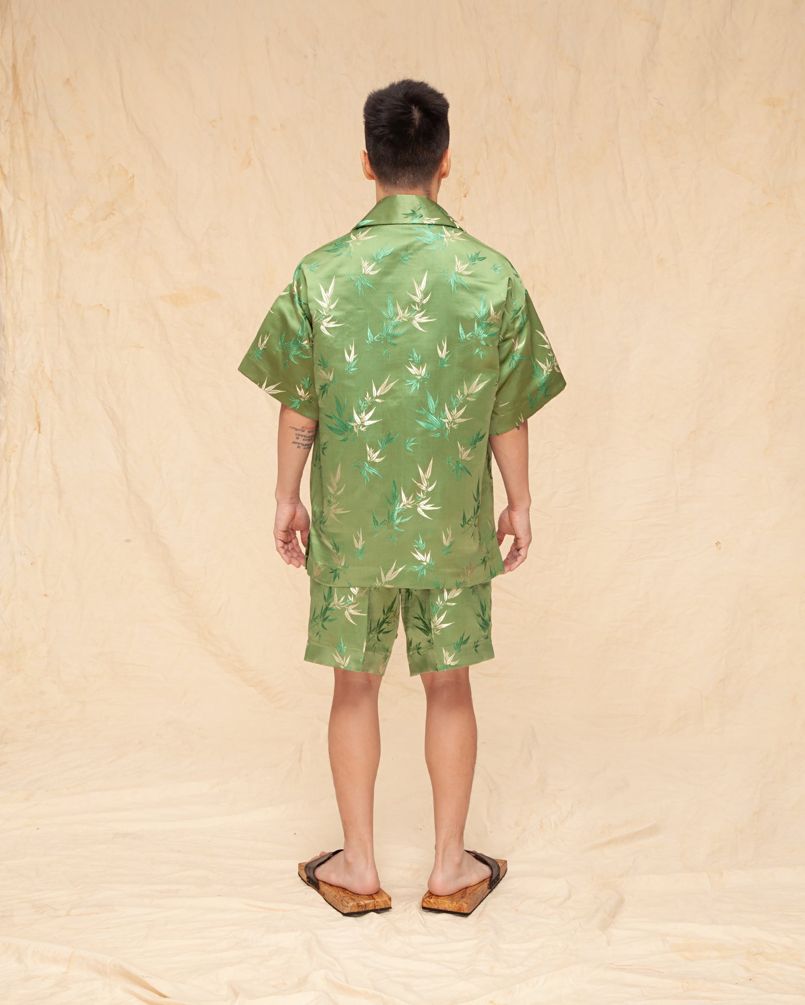 Baju Pantai Tenun Buluh (Sage)