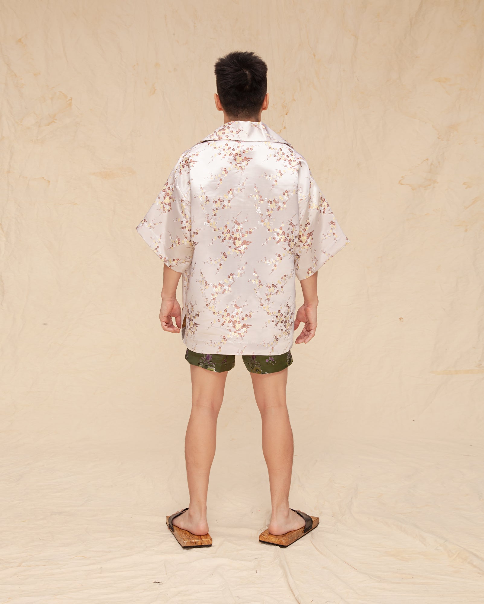 Baju Pantai Tenun Sakura (Cream)