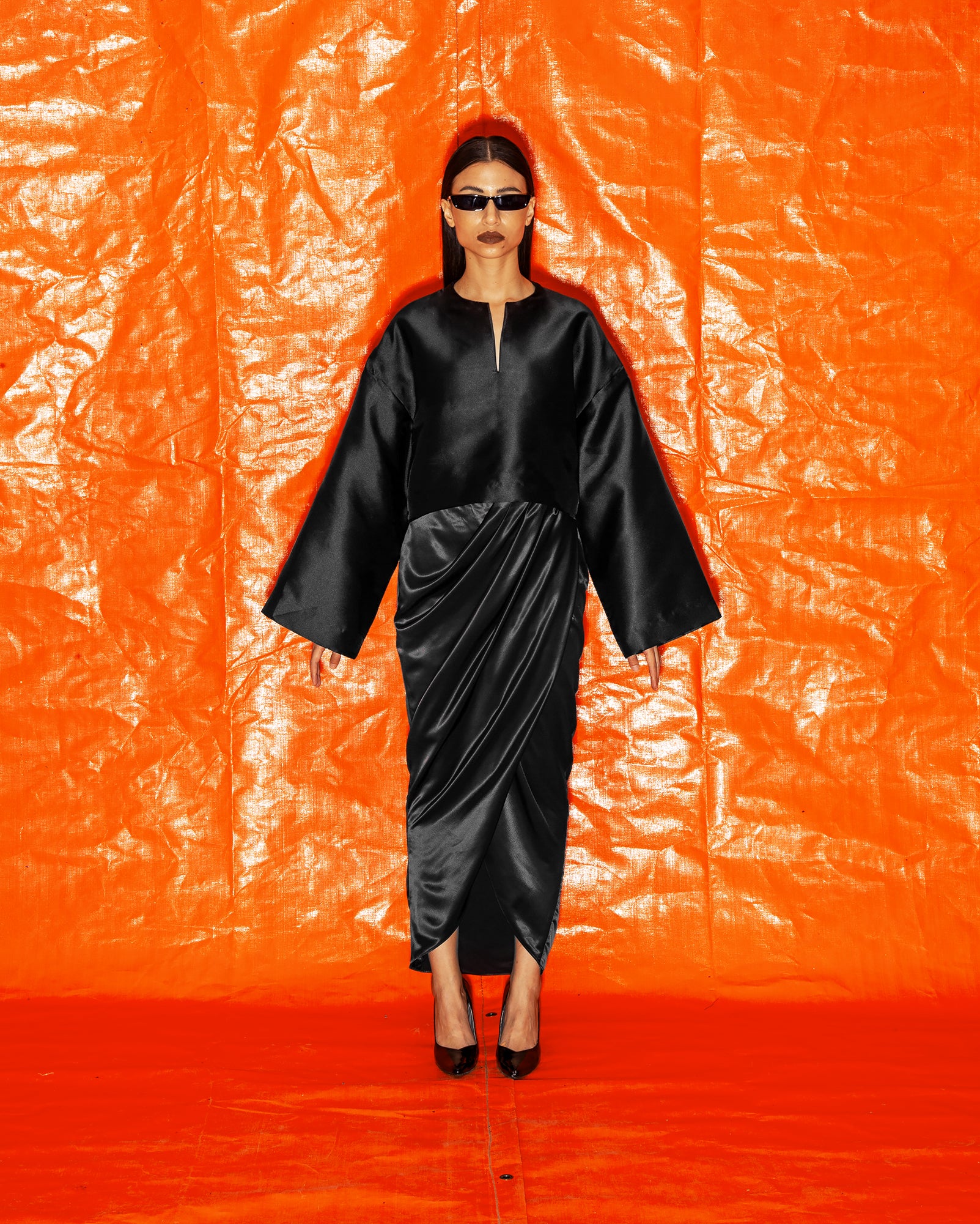 Baju Kedah Krop (Black)