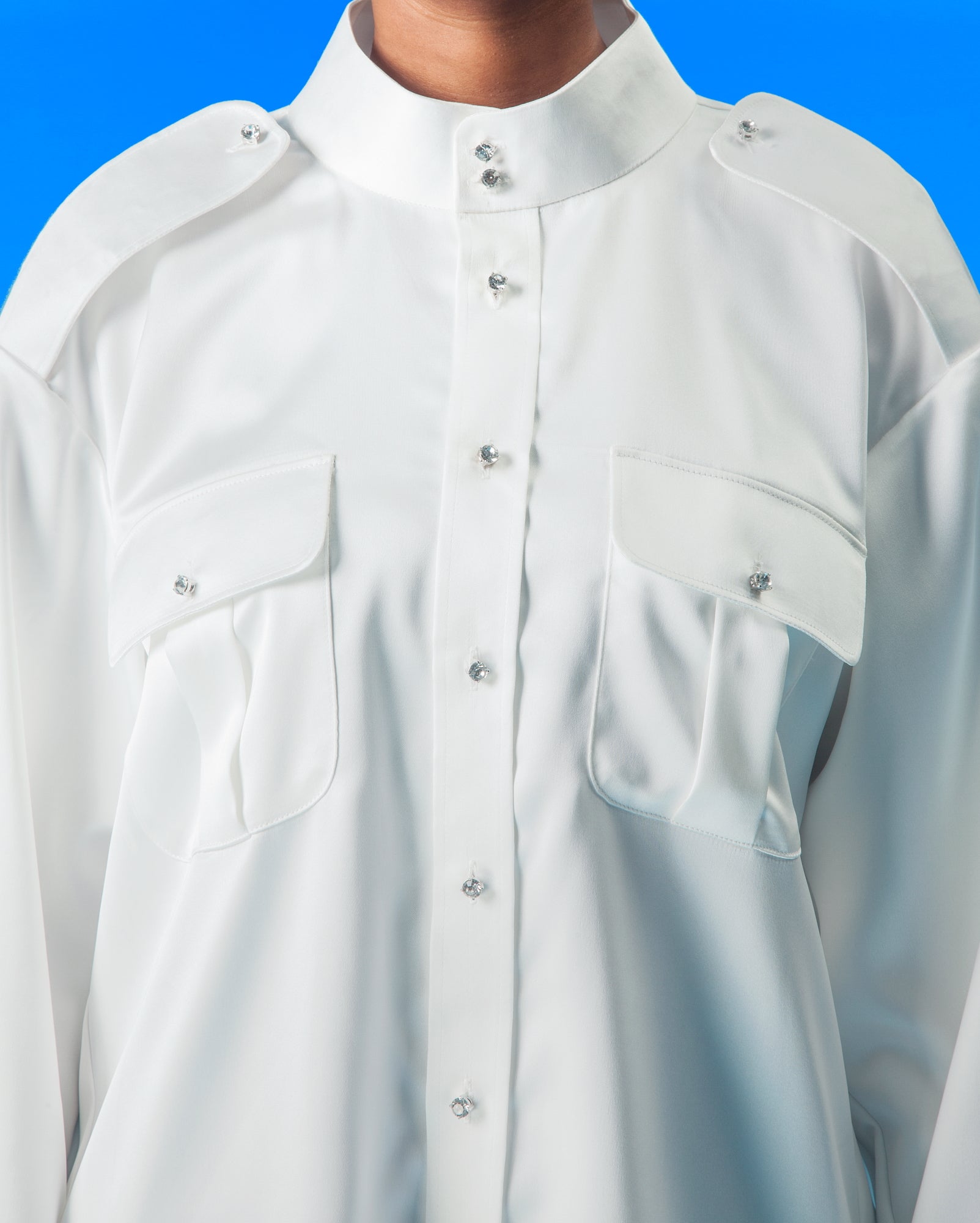 Military Shirt with Butang Baju Melayu
