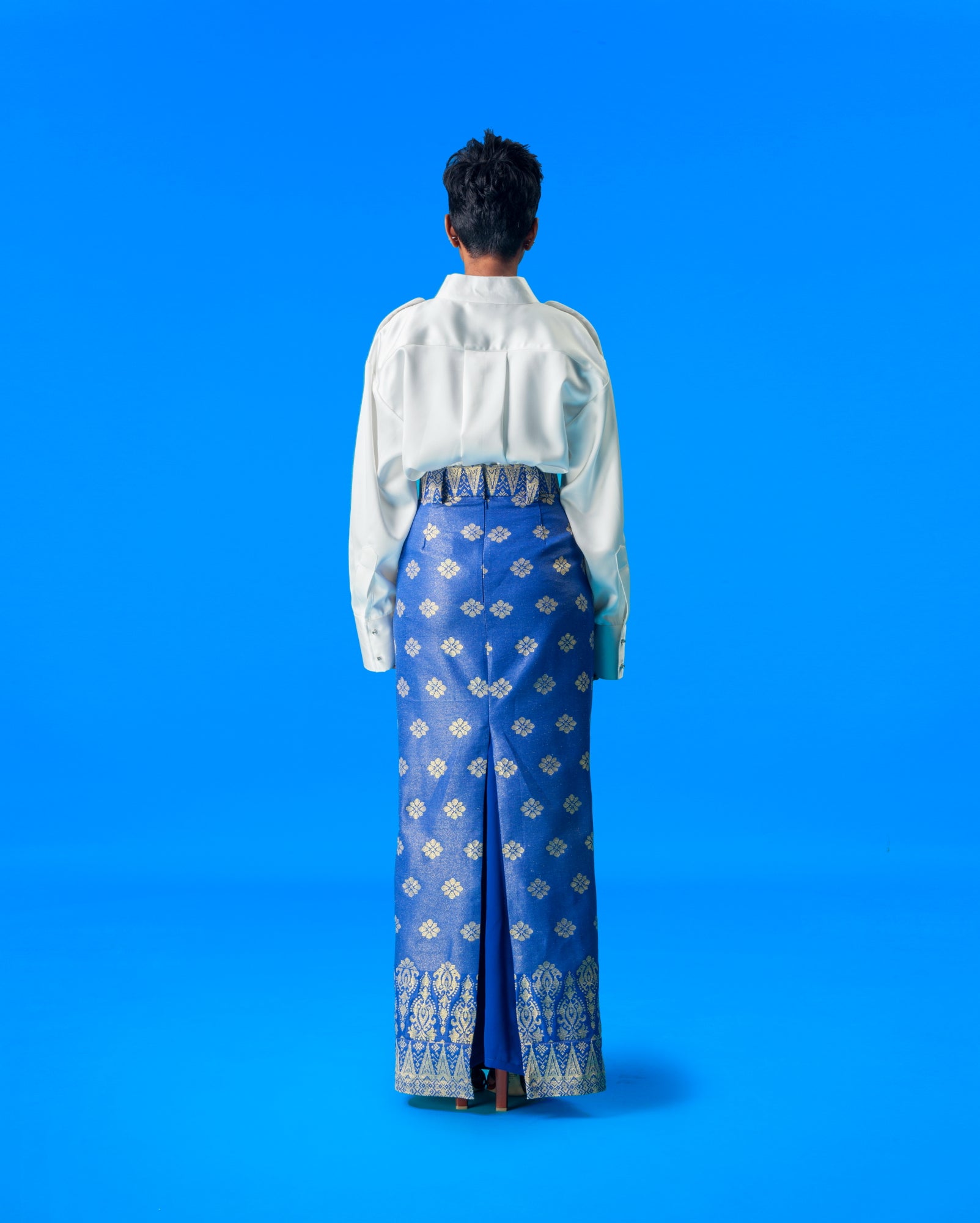 Military Shirt with Butang Baju Melayu