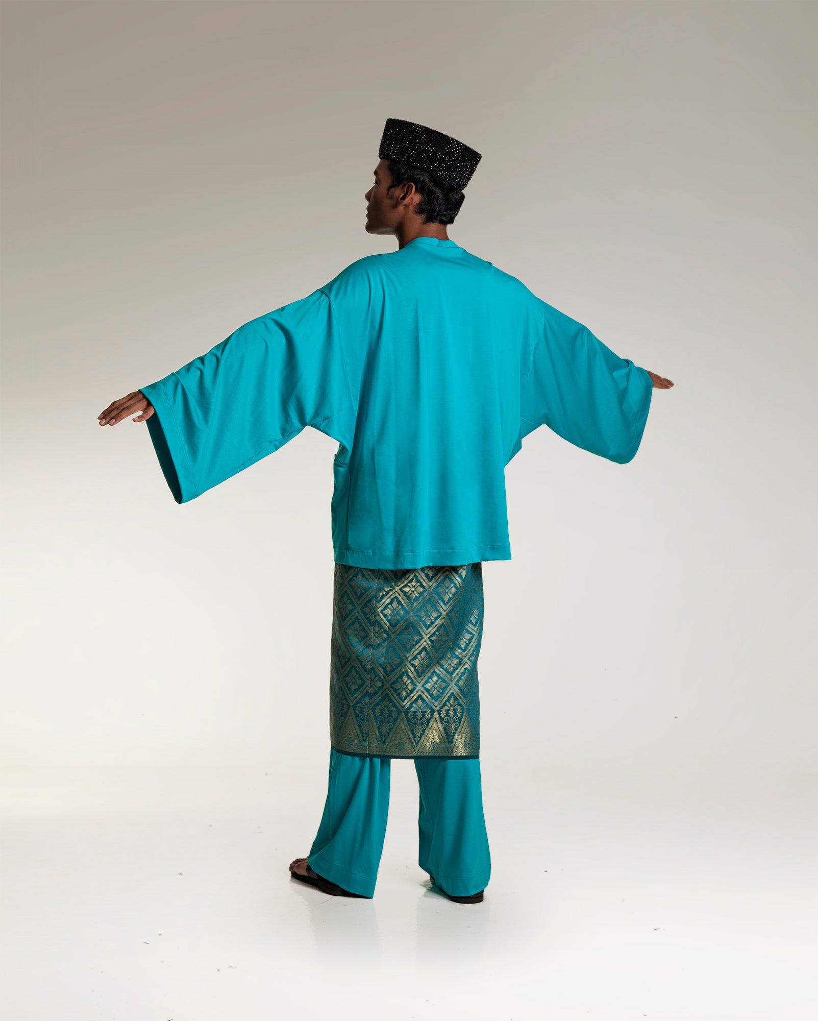S21 Baju Lycra Set (Blue)