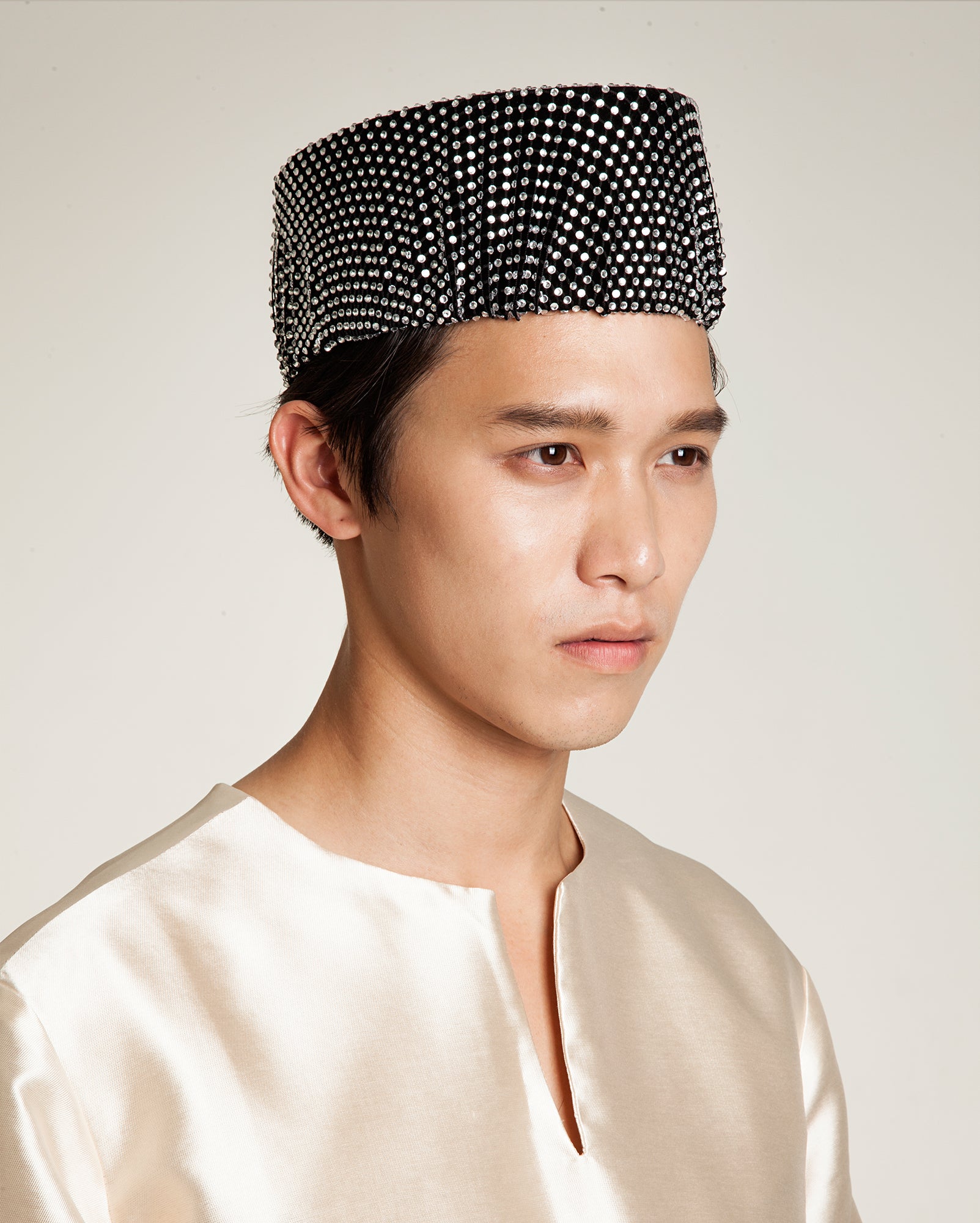 Songkok Kristal (Silver)