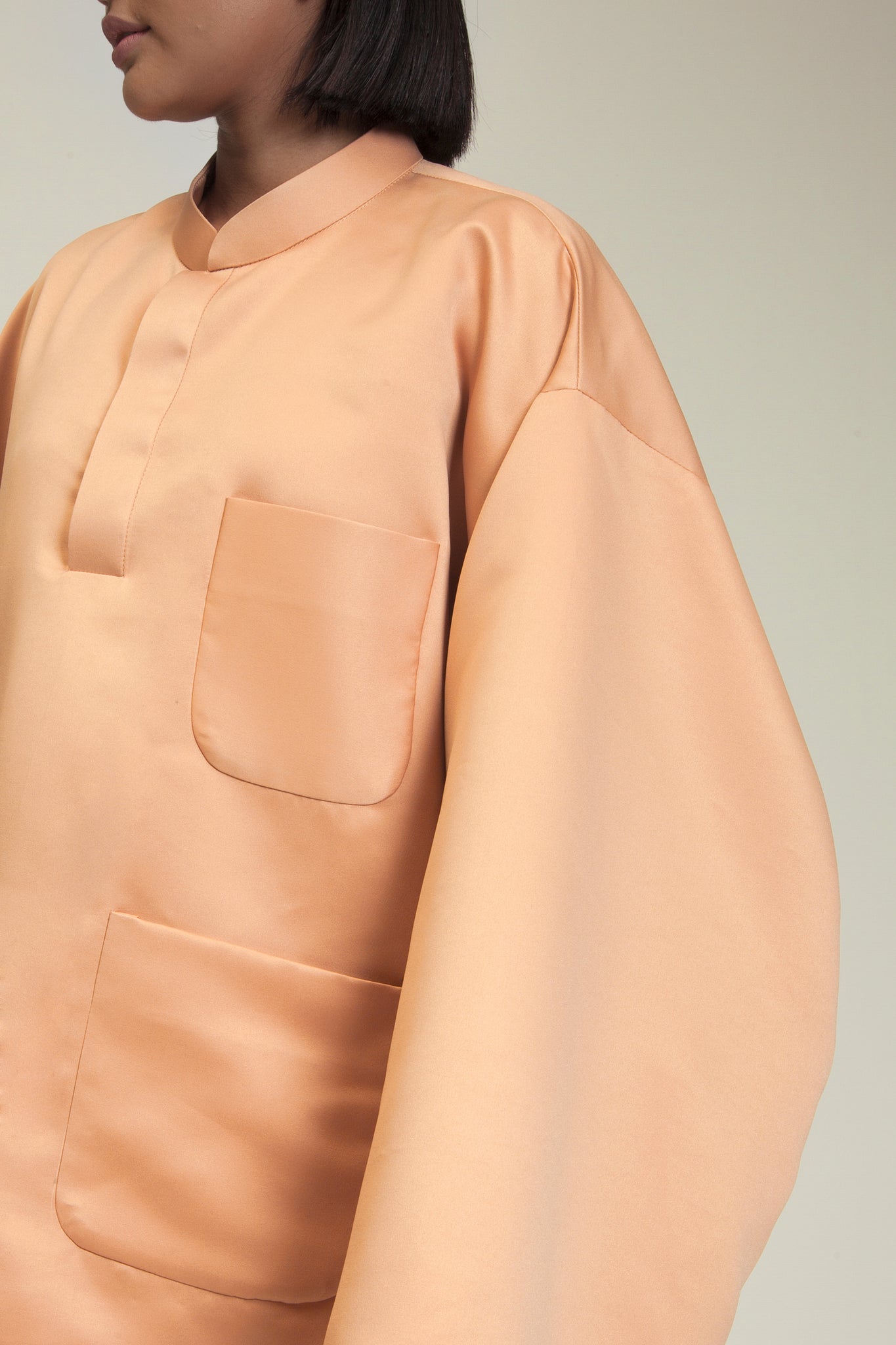 Baju Oversaiz Cekak Musang (Camel)