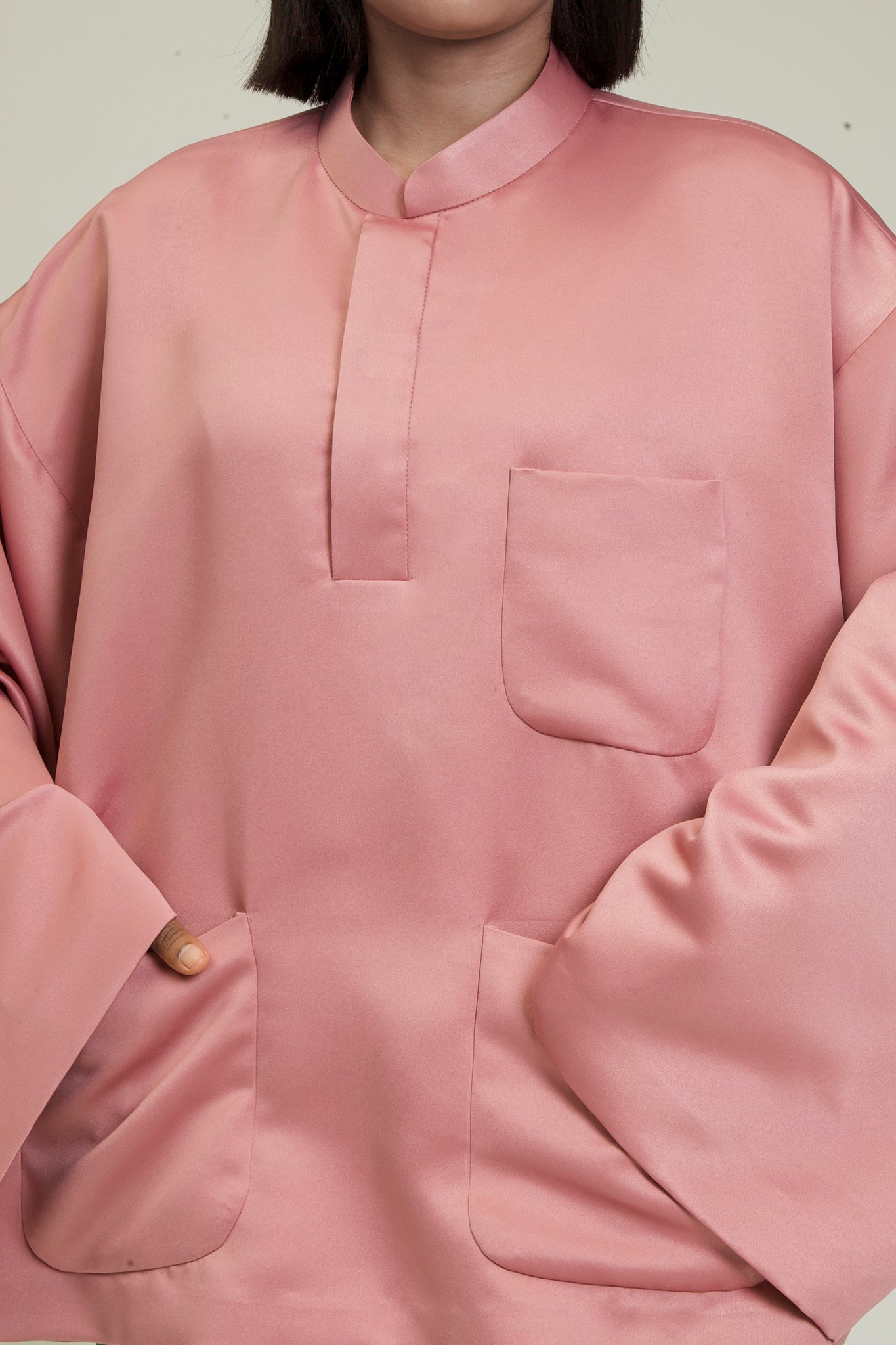 Baju Oversaiz Cekak Musang (Flesh)