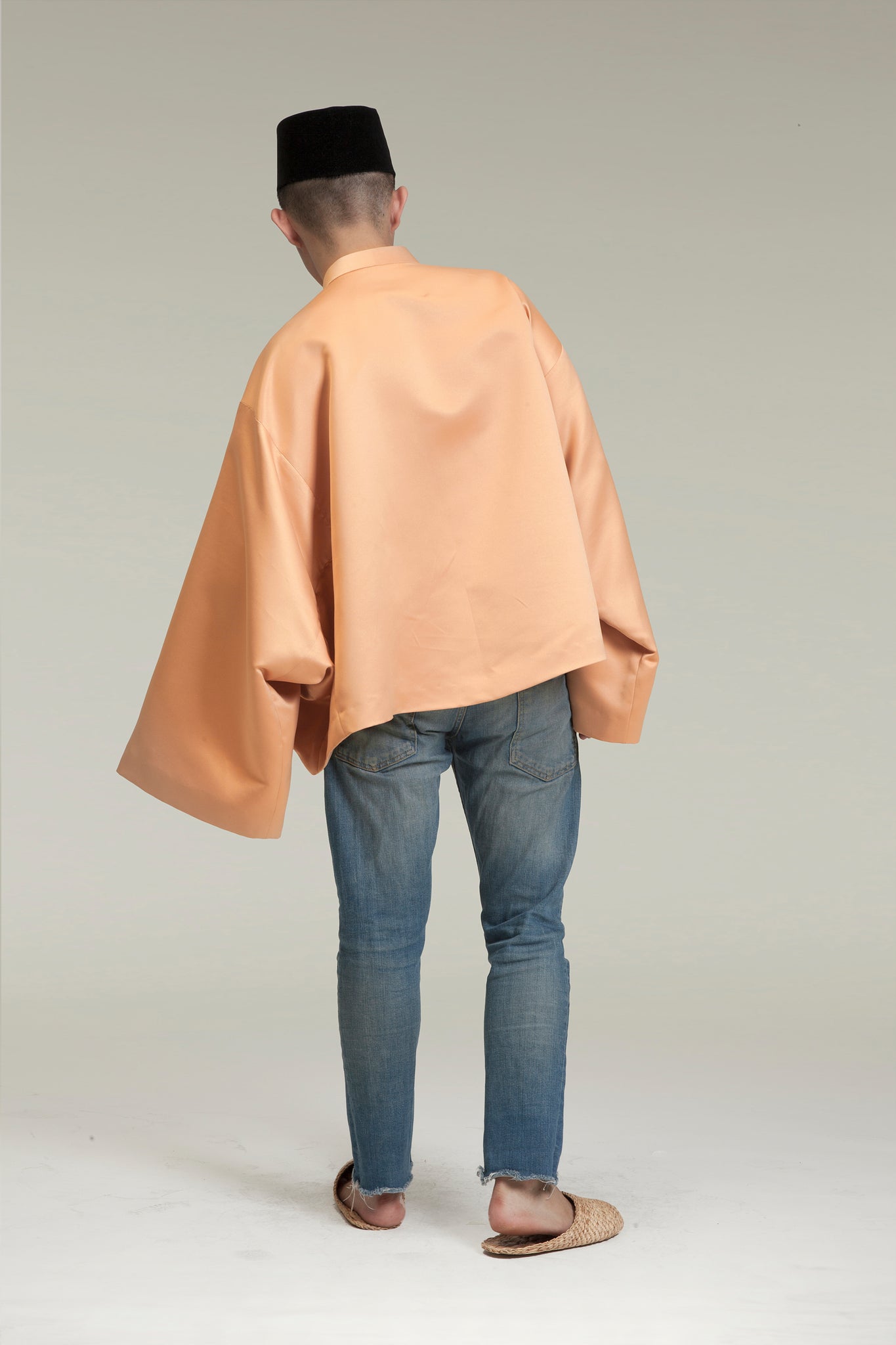 Baju Oversaiz Cekak Musang (Camel)