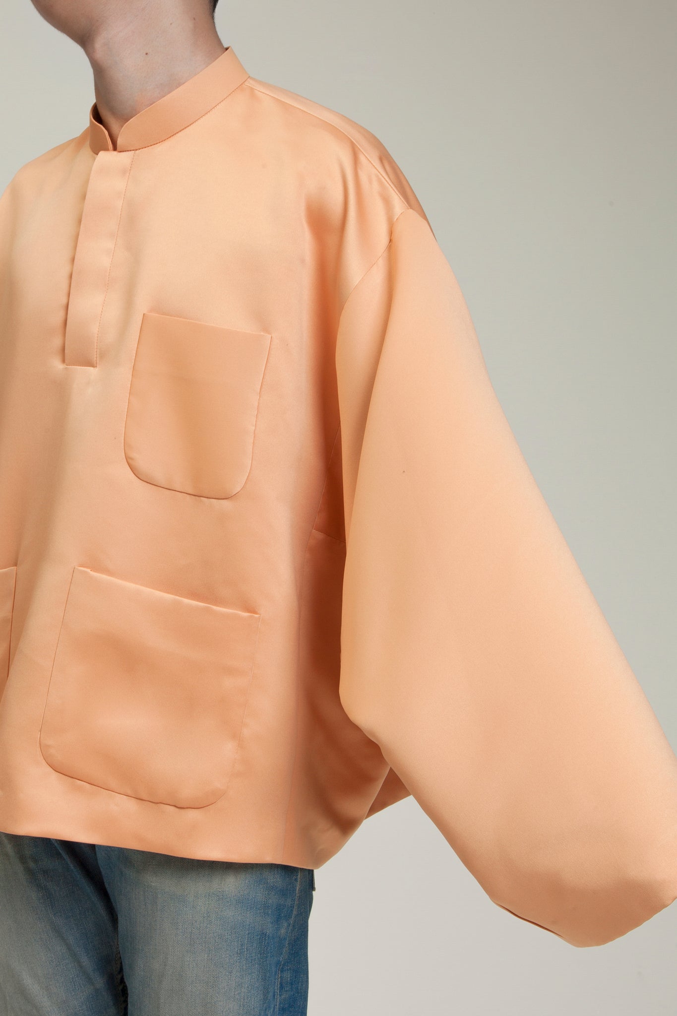 Baju Oversaiz Cekak Musang (Camel)