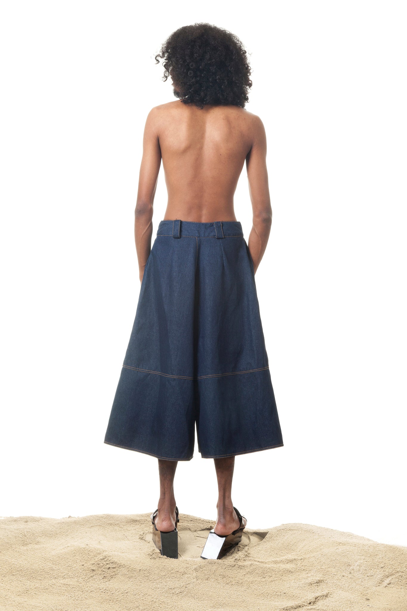 Palazzo Denim Pants