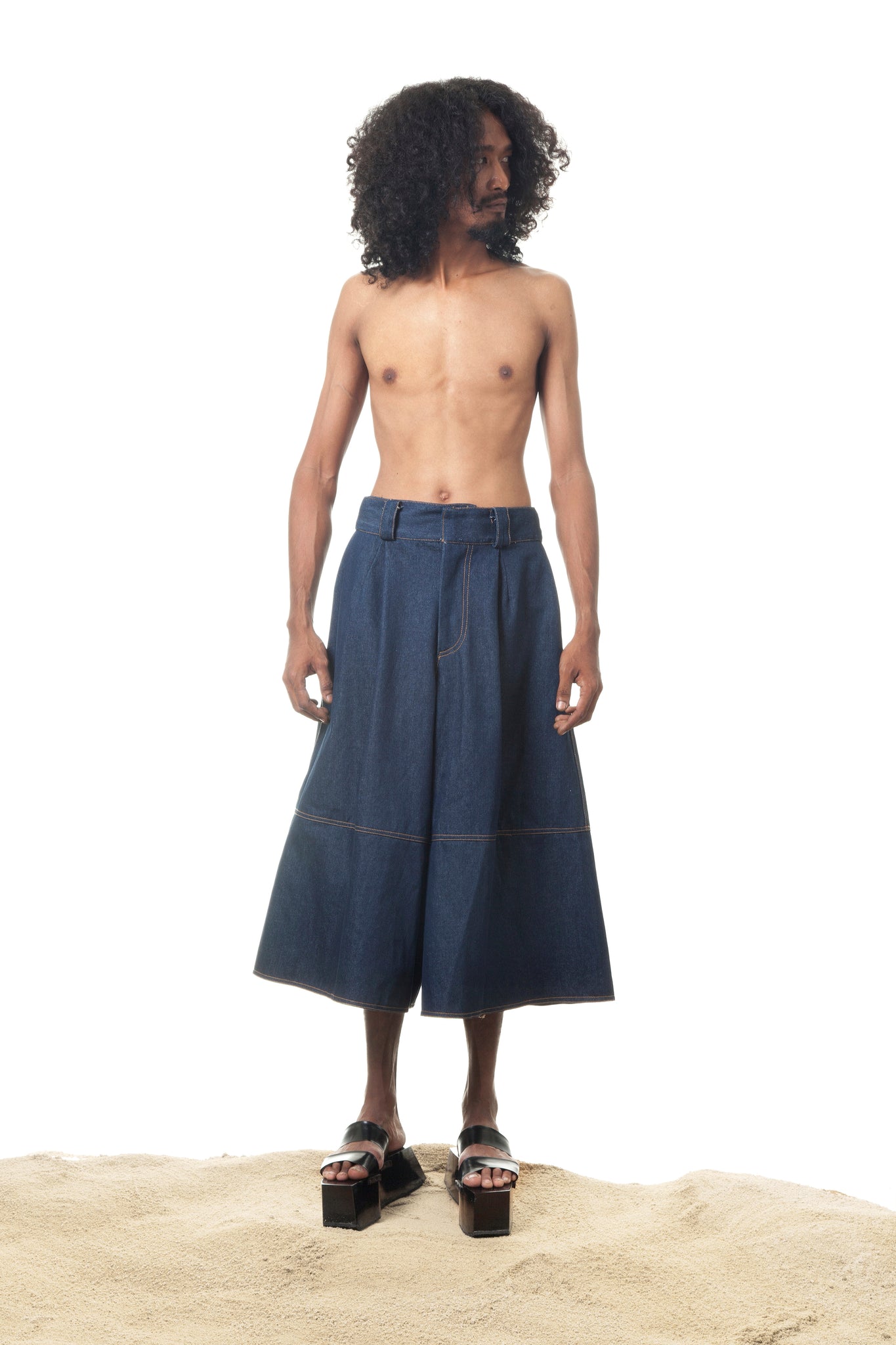 Palazzo Denim Pants