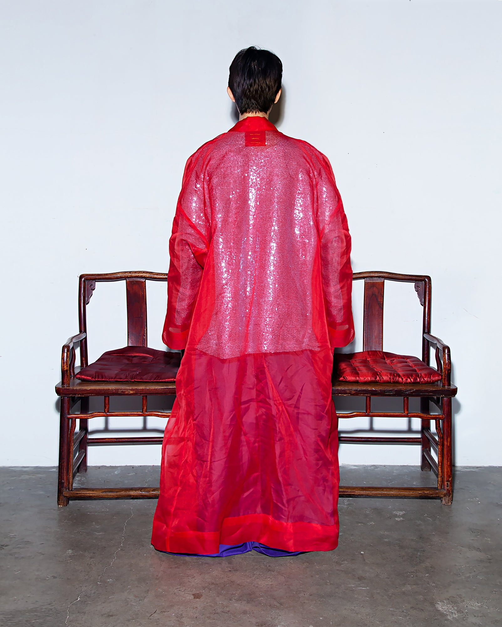 Baju Kelepek Organza (Red)