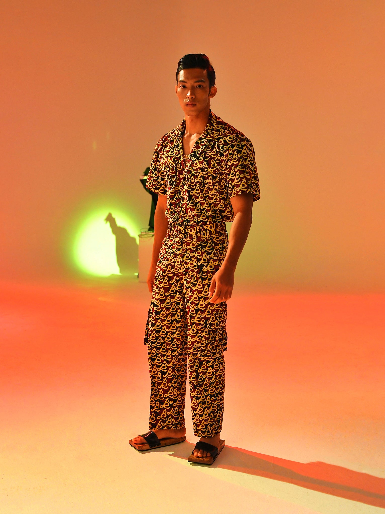 KLFW B Monogram Batik set