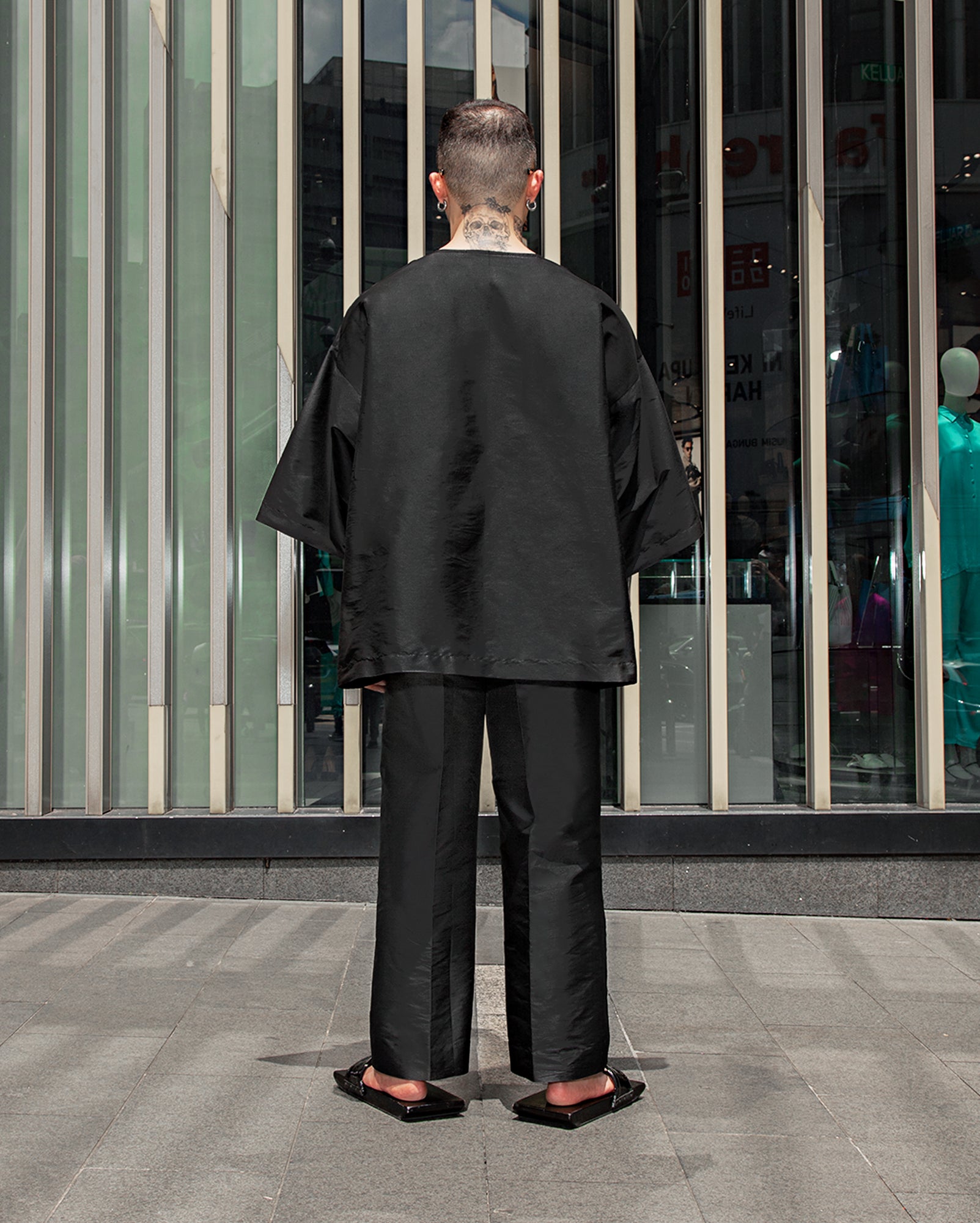 Baju Melayu Pendek (Black)