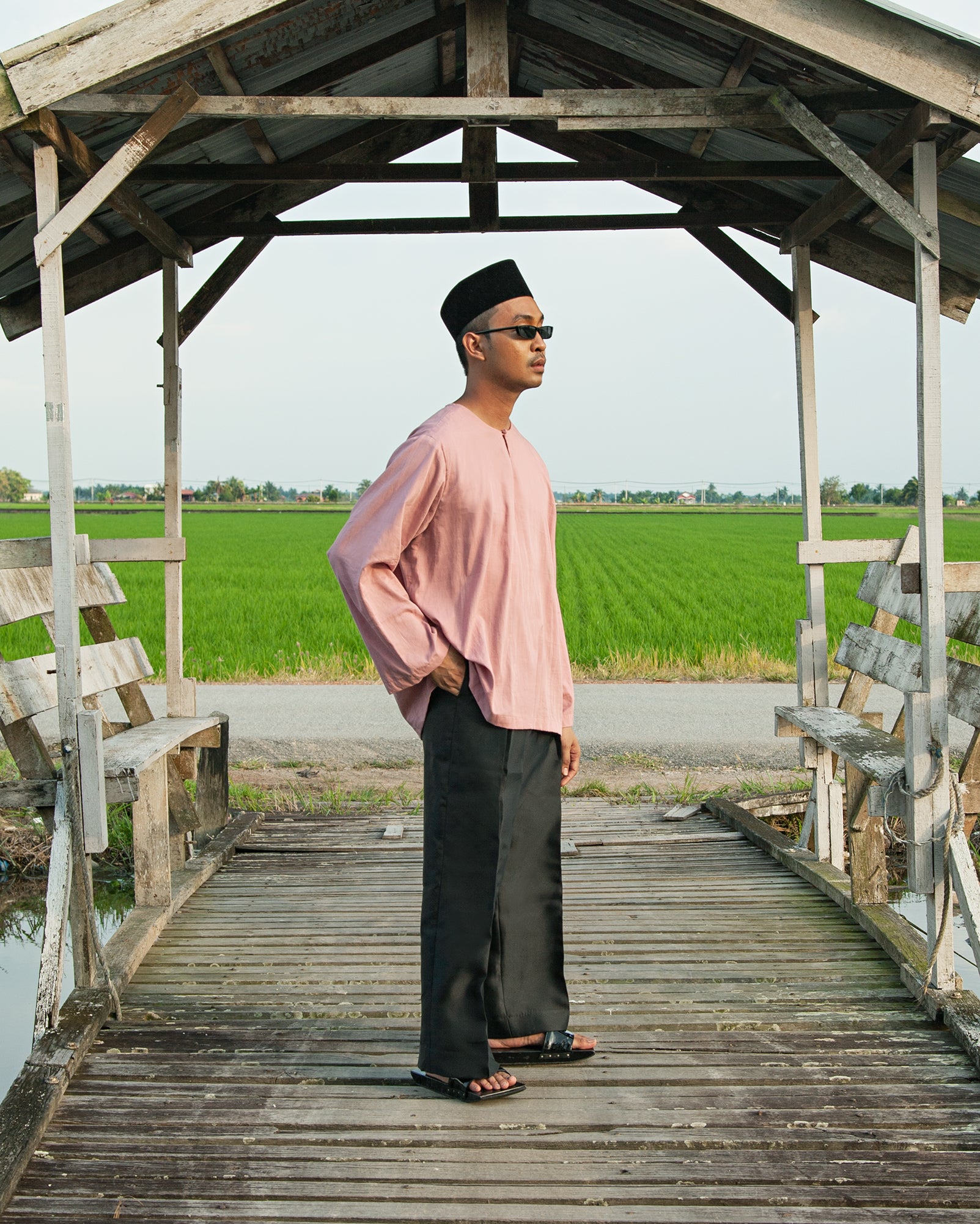 Baju Melayu Pankou (Blush)