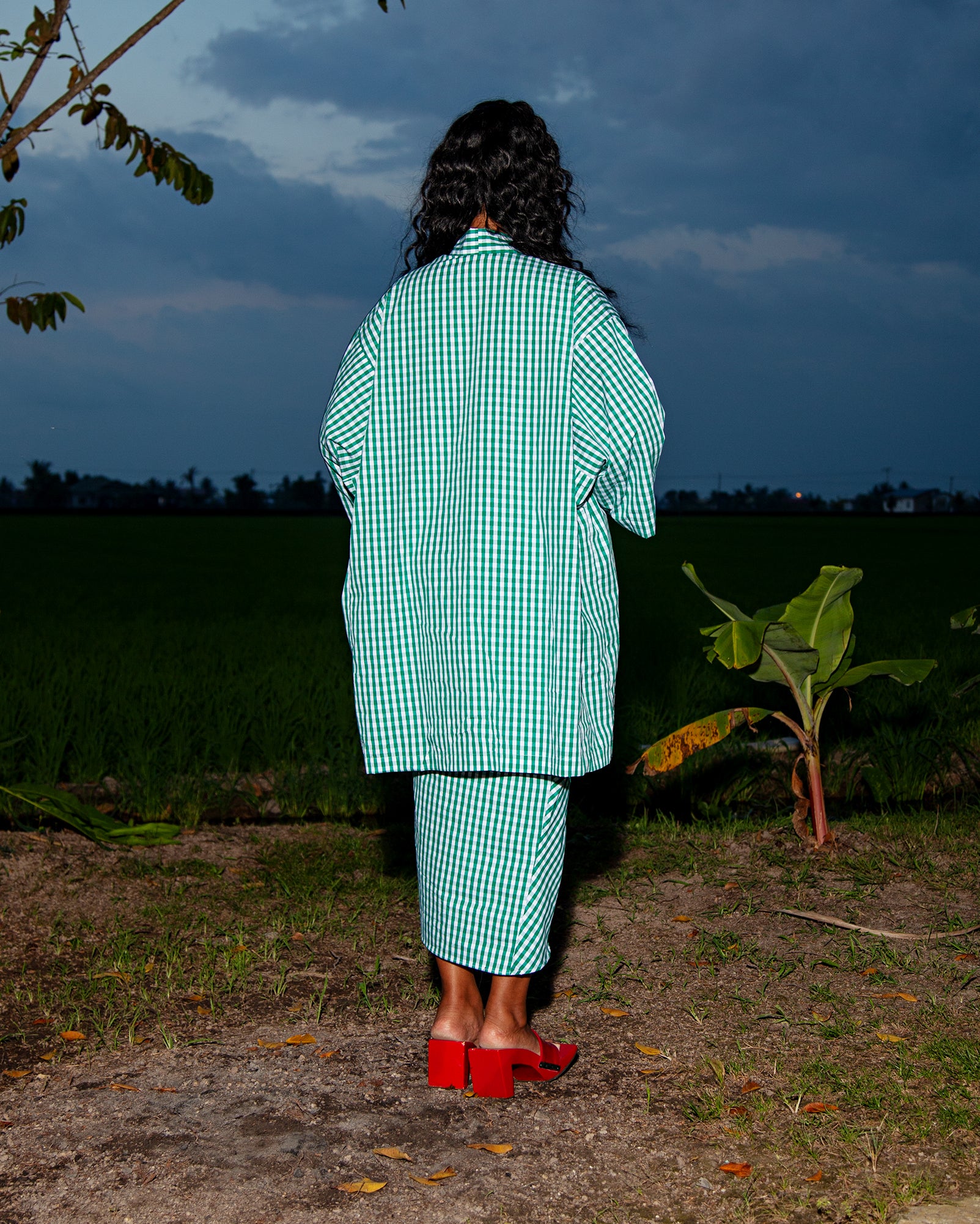 Kebarung Panjang Berpetak (Green)